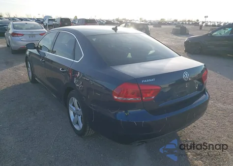 2013 Volkswagen Passat 2.5L Se from USA, damaged, VIN 1VWBH7A30DC104718